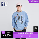 VILLE联名 JEREMY 宽松抓绒卫衣情侣上衣841319 GAP 男女同款