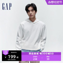 春季 潮流华夫格连帽卫衣百搭时尚 2024新款 Gap男女装 情侣装 889273