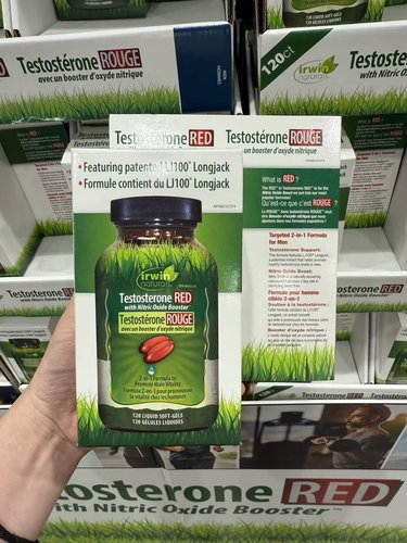 加拿大直邮保真 Irwin Naturals Testosterone UP Red睾酮素120粒