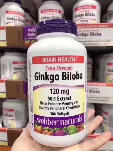 加拿大直邮Webber Ginkgo伟博银杏叶精华胶囊300粒记忆力