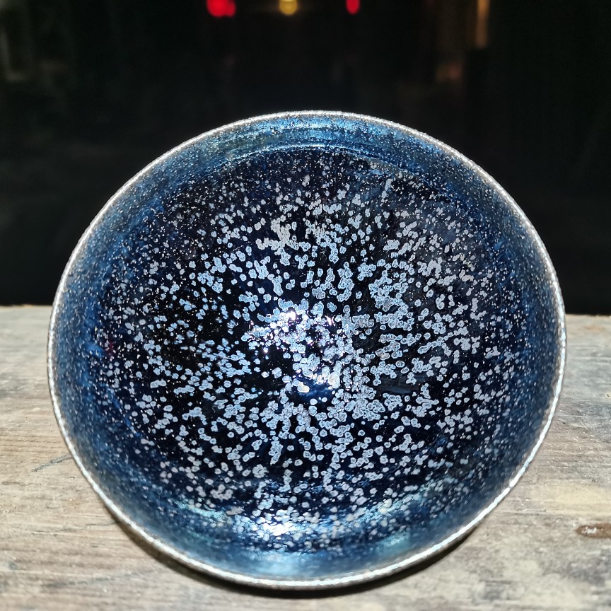 名家炉盏堂龙窑柴烧建盏主人杯茶盏繁花纯全手工高端茶器功夫茶具