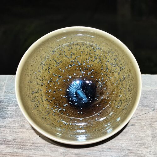 名家炉盏堂龙窑柴烧盏建盏主人杯茶盏似锦全手工高端茶器功夫茶具