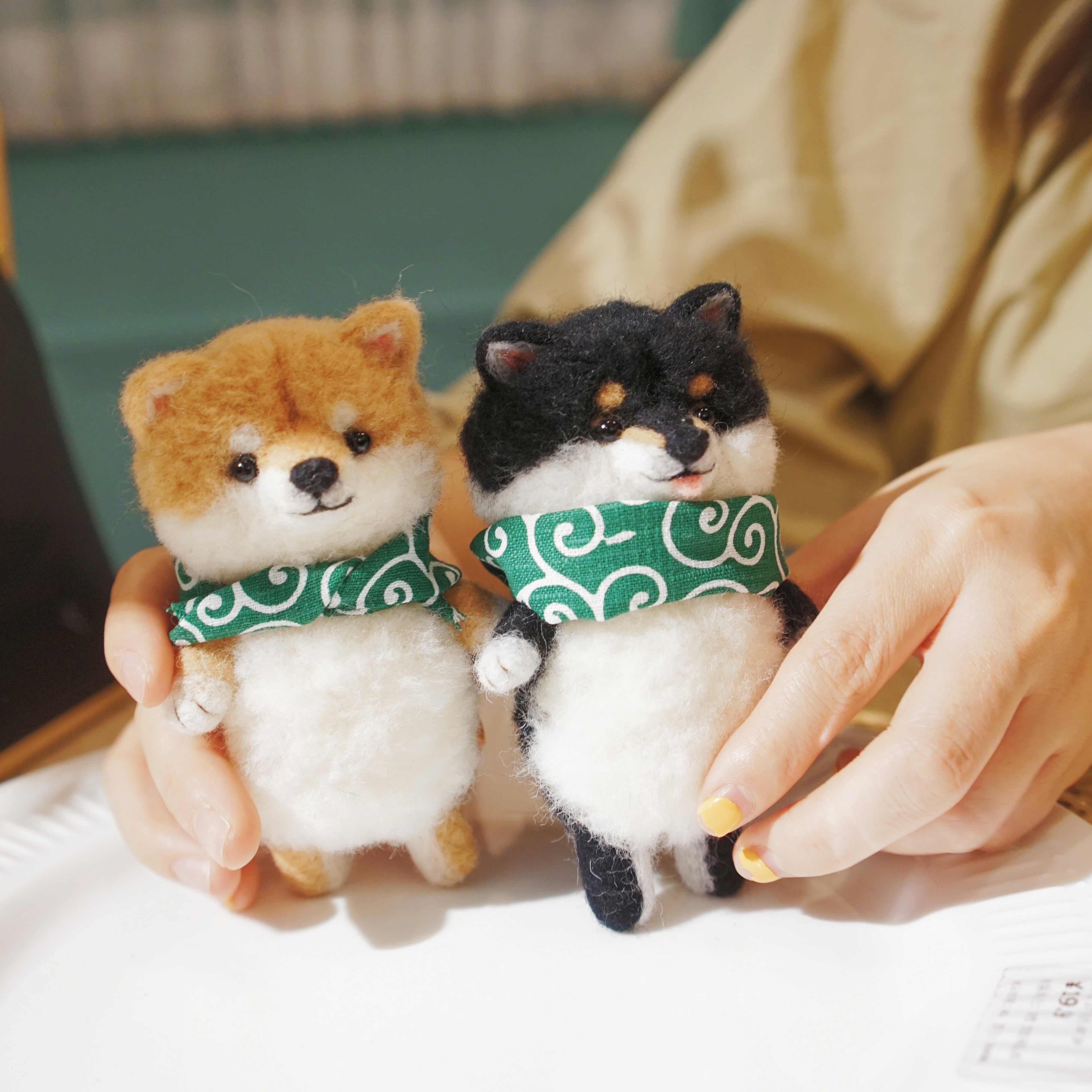 姐姐羊毛毡戳戳乐柴犬狗狗手工制作玩偶材料包孕妇打发时间