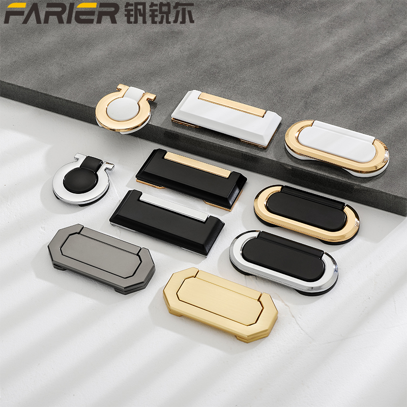 抽屉床头柜暗扣隐形明装家具五金