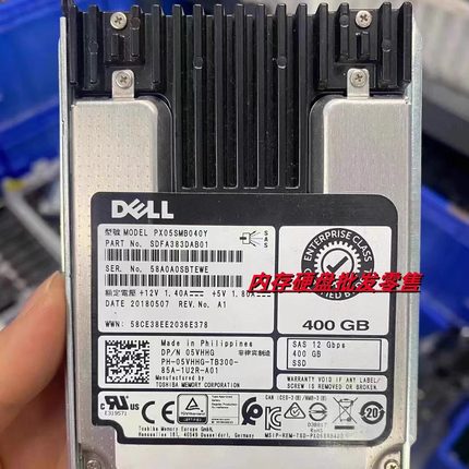 DELL T440 T640 T430 T630 T62 固态硬盘 400G SAS SSD 12G 5VHHG