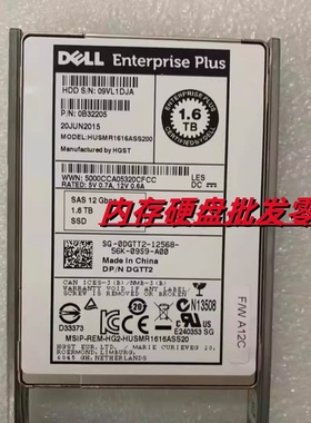 DELL SC220 SCV3020 SC4020 SC5020 0DGTT2 1.6TB 1.6T SSD 硬盘
