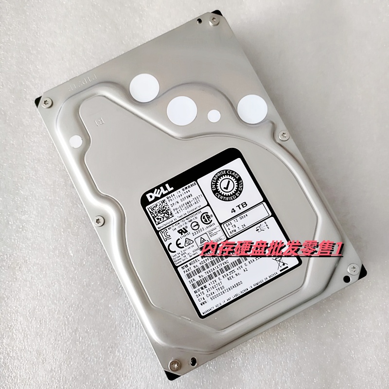 原装 Dell MG04SCA40EN 0F9W8 服务器硬盘 4T SAS 12G 7.2K 3.5