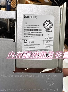 DELL EMC ME4012 ME4024 ME4084 固态硬盘 1.92T SSD SATA 2.5寸