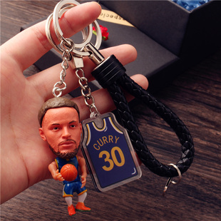 球星玩偶手办钥匙书包挂件欧文杜兰特库里詹姆斯纪念品小礼物挂饰