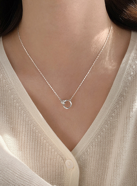 巷南999纯银莫比乌斯项链轻奢女
