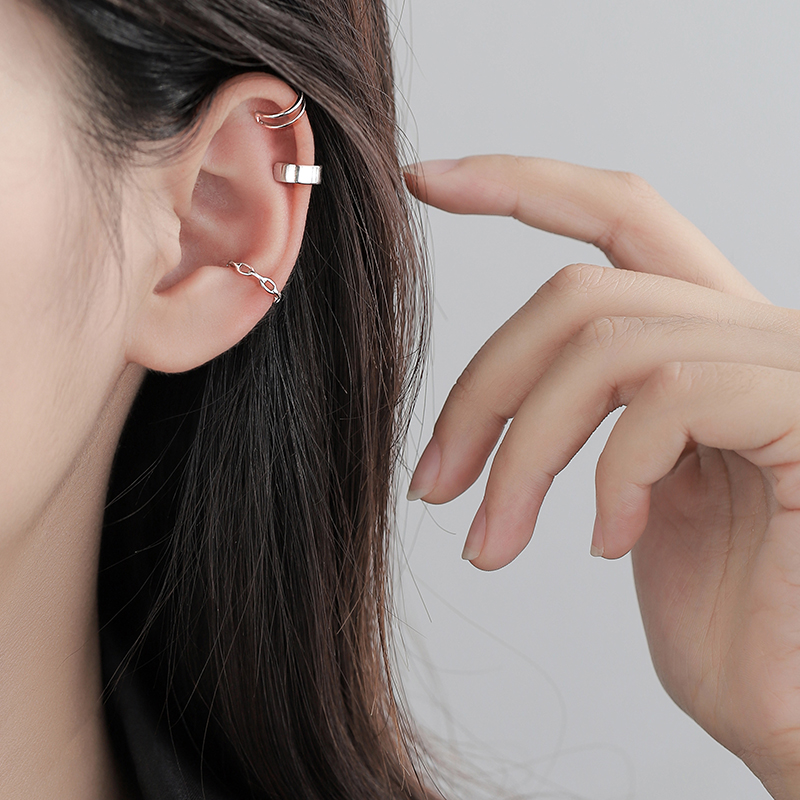 巷南925纯银小众新款潮耳夹