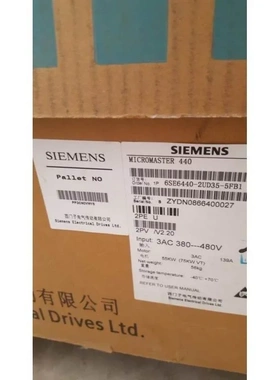 非实价议价议价6SE6440-2UD35-5FB1MM440变频器55kW功率6SE64402U