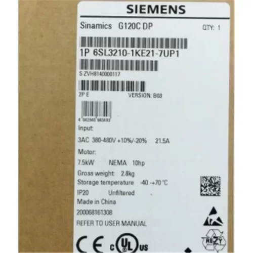 非实价议价议价6SL3210-1KE21-7UP1G120C变频器7.5kW功率6SL32101