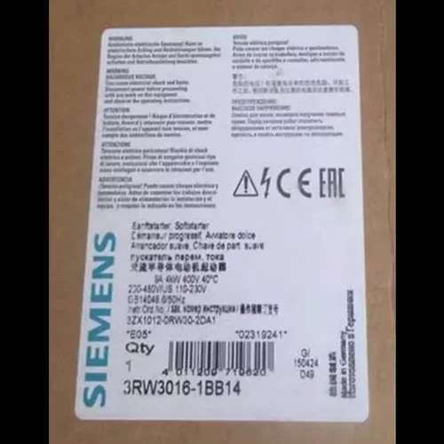 非实价议价议价SIRIUS软起动器S00 9A 4kW/400V 3RW3016-1BB14非