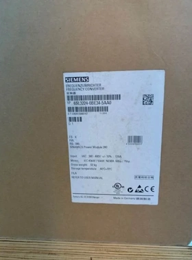 非实价议价议价45kW G120变频器功率模块PM240 6SL3224-0BE34-5AA