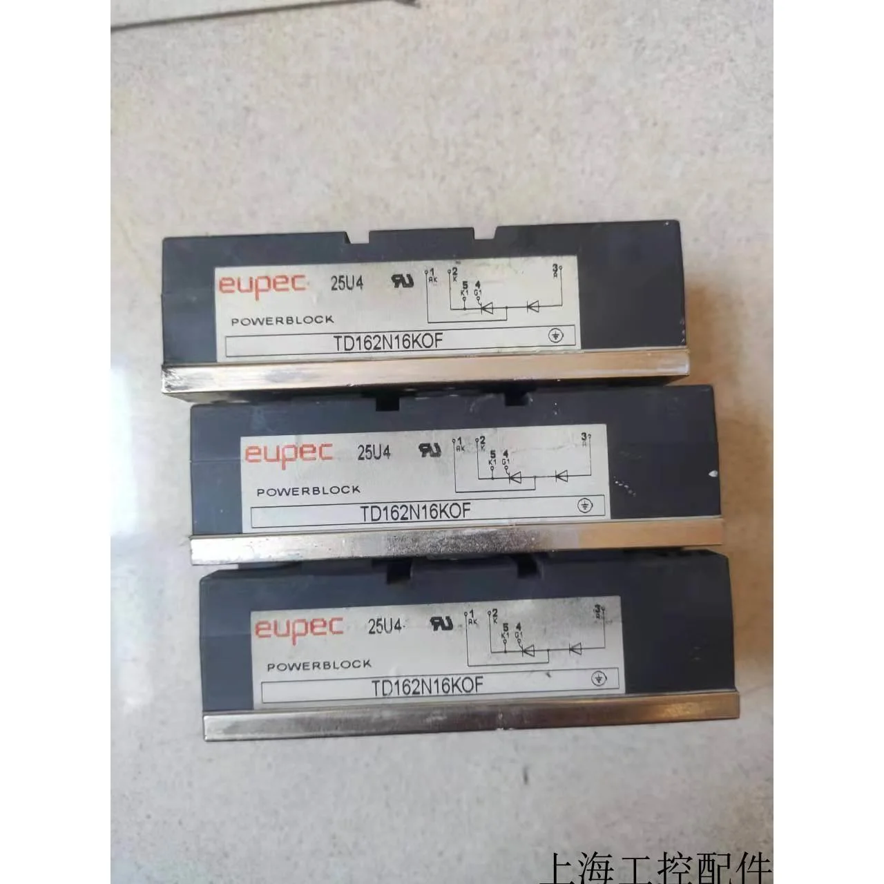 非实价议价议价TD162N16KOF eupec 690变频器整流模块 原装拆机