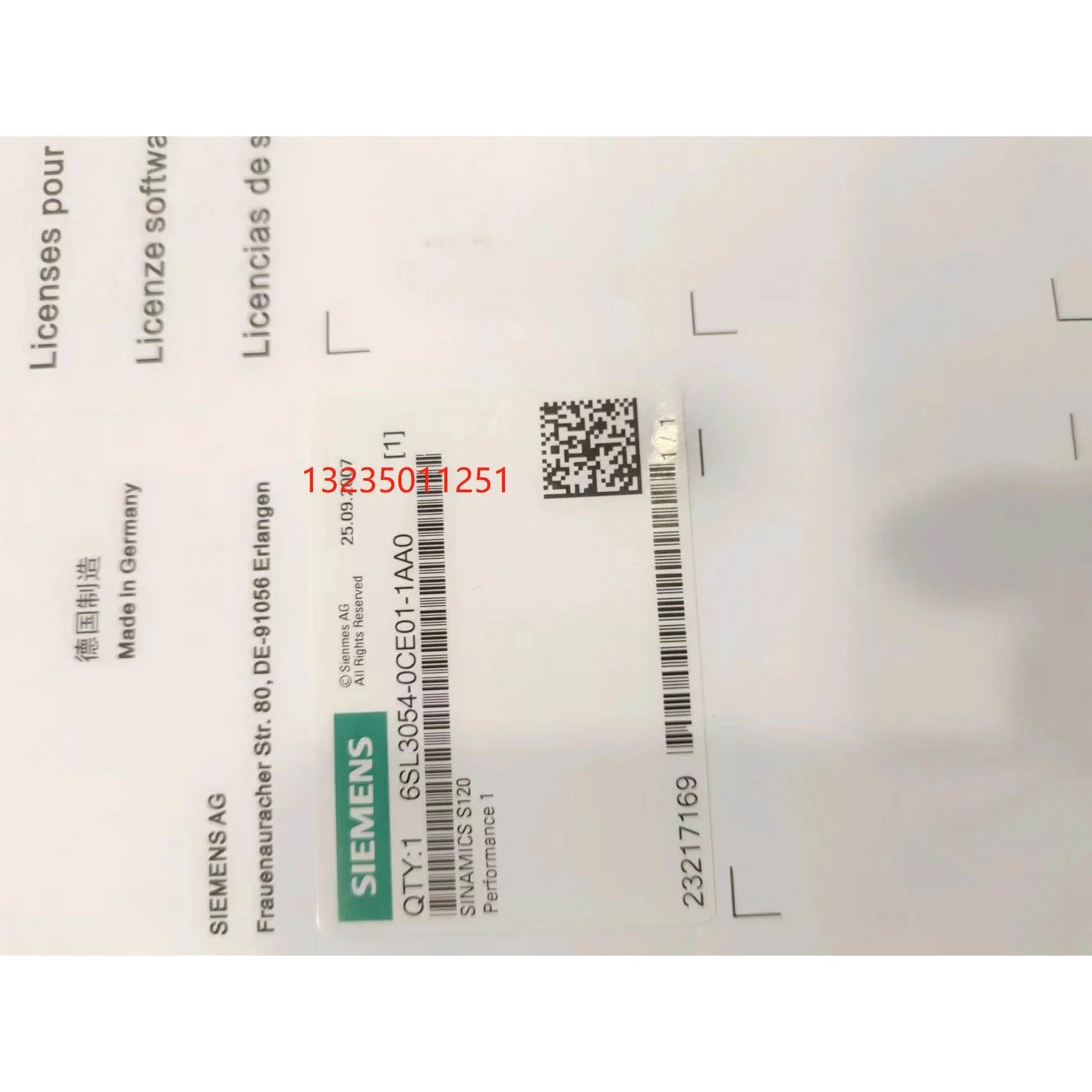 非实价议价议价原装正品内存卡6SL3054-0CE01-0AA00-0CF00-1BA0-1