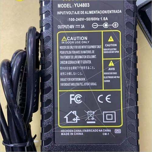 非实价议价议价YU4803 48V3A电源配接器144W按摩机饮水机非实价议