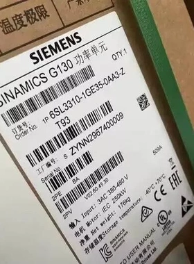 非实价议价议价6SL3310-1GE35-0AA3G130 400V/250kW 6SL33101GE35