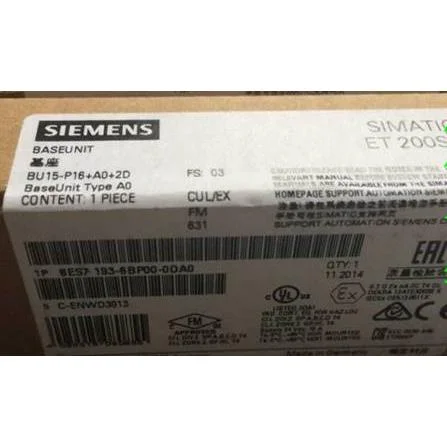 非实价议价议价原装ET200SP基座单元BU15-P16+A0+2D/6ES7193-6BP0