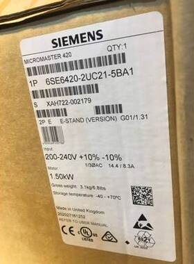 非实价议价议价6SE6420-2UC21-5BA11.5kw变频器无滤波器6SE64202U