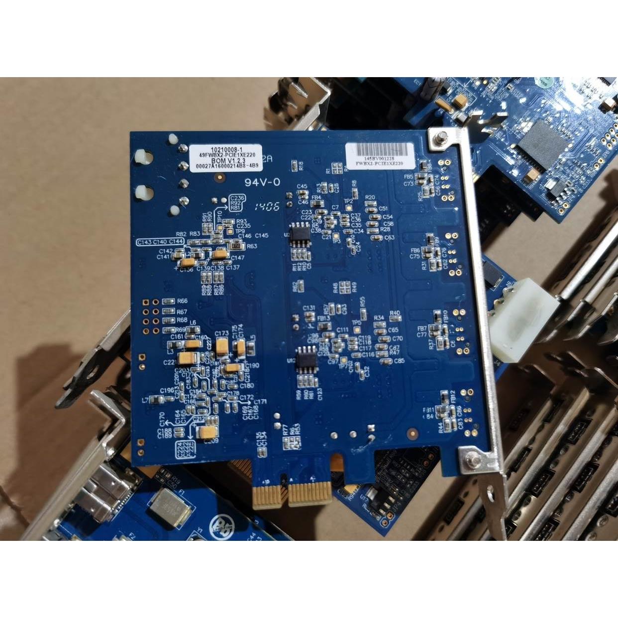 非实价议价议价台湾IOI FWBX2-PCIE1XE220 1394B四口图像采集卡RE