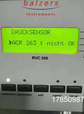 议价balzers阀门真空计显示器ACRPIKRTPR280251750普发莱宝RVC200