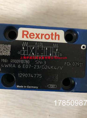 议价力士乐4WRA6E-07-23/G24K4/V R900910780电磁阀比例方向阀议