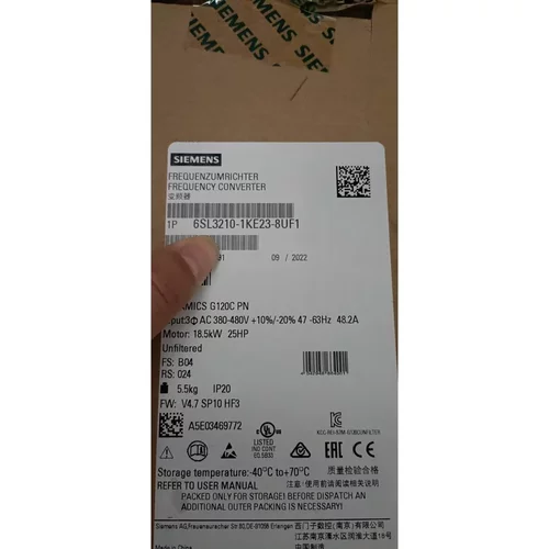 非实价议价议价SINAMICS G120C变频器 标称功率15.0kW 6SL3210-1K