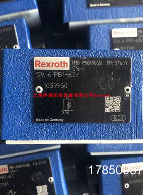议价力士乐SV6PB1-6X/ R900494086液压配件力士乐Rexroth供应议价