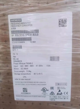非实价议价议价6SL3210-1PE31-8UL0/8ULOG120功率 90KW 6SL32101P