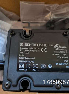 议价TZFWN24VDC/BU施迈赛SCHMERSAL联锁开关正品议价