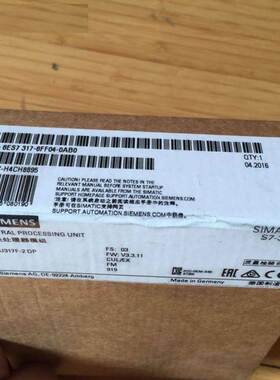 非实价议价议价6ES7317-6FF04/6FFO4-0AB0/OABO S7-300CPU 317F-2