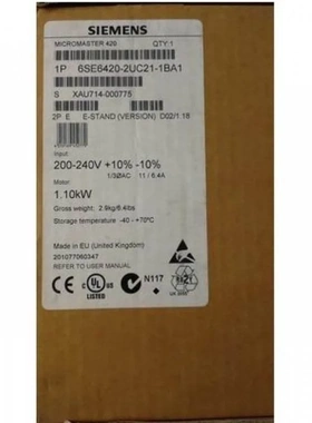 非实价议价议价6se6420-2uc21-1ba1MM420变频器 1.1KW 6SE6420-2U