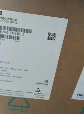 非实价议价议价6SE6430-2UD35-5FB0MM430变频器 55kW功率6SE64302