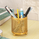创意时尚 铁艺圆形多功能简约办公室桌面文具收纳盒马克笔笔筒笔桶