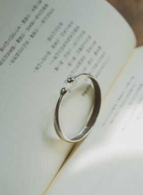 复古奶奶镯 9999 纯银手镯