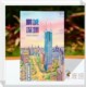 深圳手绘明信片城市旅游景点特色纪念品礼物文创礼品贺卡纸质卡片