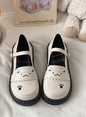 大头娃娃lo鞋子女日系软妹jk小皮鞋可爱学院风玛丽珍鞋Lolita单鞋