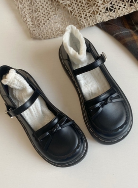 LO鞋子女日系百搭玛丽珍小皮鞋2026春秋新款jk洛丽塔女鞋学生单鞋