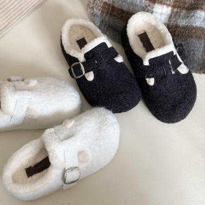 厚底增高毛毛拖鞋女冬外穿