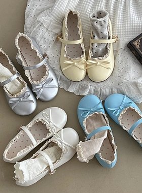 LO日系百搭圆头软底小皮鞋女配裙子玛丽珍女鞋洛丽塔鞋子jk平底鞋