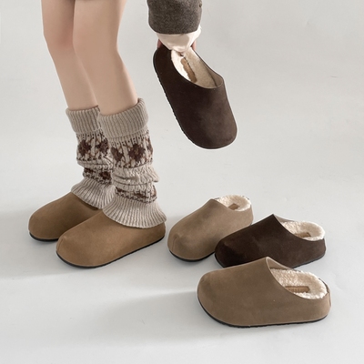 复古厚底增高勃肯鞋女秋冬外穿