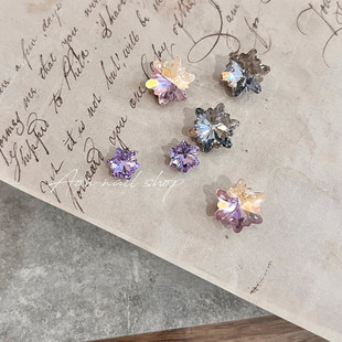 AONNAIL东洲水晶东厂美甲钻立体雪花钻超闪美甲钻饰K9钻网红爆款