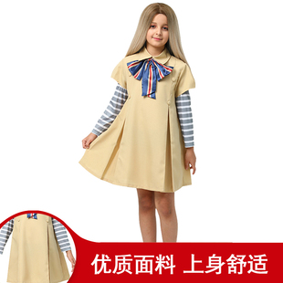 万圣节cos儿童梅根服装美国电影恐怖化装舞会派对套装女童连衣裙