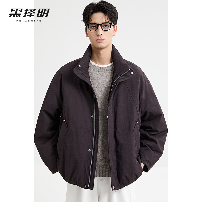 男士夹克式轻薄羽绒服2025冬季新款户外挡风保暖派克服外套