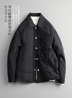 【CMZK】秋冬季 日系极简轻奢 90白鸭绒 老钱风翻领羽绒服外套 男