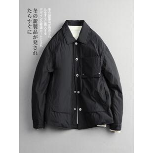 【CMZK】秋冬季 日系极简轻奢 90白鸭绒 老钱风翻领羽绒服外套 男