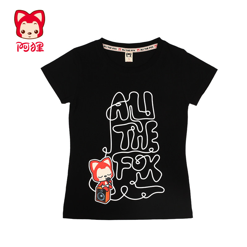 【清仓】正品 阿狸夏款 t恤男女情侣款短袖短裤时尚 七夕创意礼物