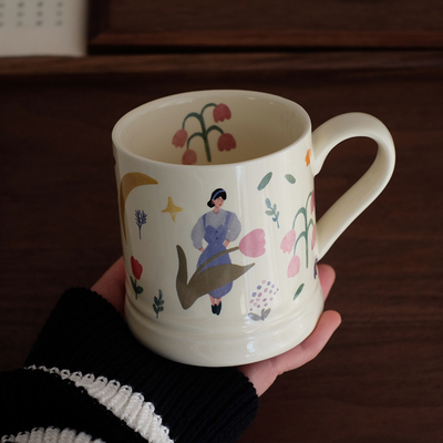 可爱少女心陶瓷马克杯水杯